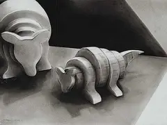 Mother and Son by Maria T. Muszynski, 1995, graphite on paper, sold Jan 2011
