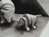 Maria T. Muszynski, Mother and Son, 1995, graphite on paper