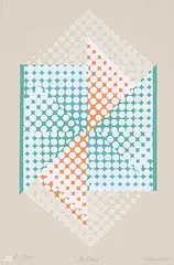 Tony Tascona, Ribbons #67/130, 1987, colour silkscreen on paper