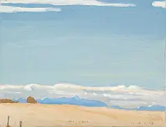 Robert F.M. McInnis, Untitled - Mountain View, 1998, acrylic on wood board