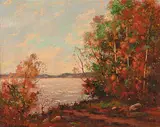 John Hubert Beynon, The Fall Colour, oil on canvas board
