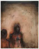 Eve Leader, Untitled - Two Figures, 2002, oil on mylar