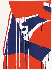 Serge Lemoyne, Defense #E.A. 6/9, 1978, colour silkscreen on paper