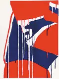 Serge Lemoyne, Defense #E.A. 6/9, 1978, colour silkscreen on paper