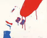 Serge Lemoyne, Larouche #69/80, 1977, colour silkscreen on paper