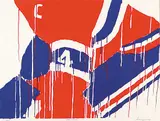 Serge Lemoyne, Beliveau #6/25, 1978, colour silkscreen on paper