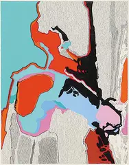 Don Pentz, Corer, 1972, acrylic and ink on paper