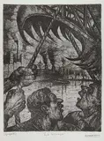 La Grampa by Benito Quinquela Martín, etching on paper, sold Nov 2010