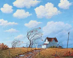 Henry K. Ripplinger, Monday Morning Wash, 1996, acrylic on board