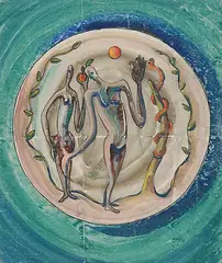 Clifford Foard Robinson, Untitled - Garden of Eden, 1965, watercolour on paper