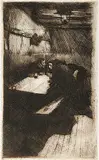 Käthe Kollwitz, Untitled - Discussion in the Pub