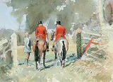 Leigh Parry, Late Comers, Fernie Country, 1970, watercolour on paper