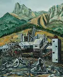 Richard Steffen, Canmore Mines, 1975, oil on canvas board