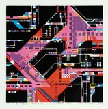Issao Takahashi, Telephone in Midnight, 1977, colour silkscreen on paper