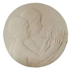 Florence Wyle, Easter, painted plaster