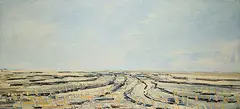 Gregory Hardy, Walking - Flax Field, Spring Mist, 2001, acrylic on canvas