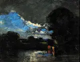 John A. Hammond, Pastoral, oil on paper board