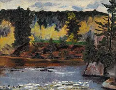 Robert Pilot, Untitled - 18th Nov. '45, 1945, oil on wood panel