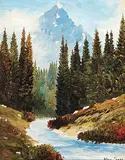 Allen Sapp, Untitled - Mountain Stream