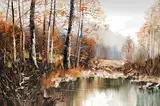 Tinyan Chan, Untitled - The End of Summer, oil on canvas