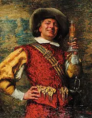 William Breakspeare, Untitled - Cheers, oil on canvas