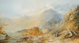 Copley Fielding, Untitled - Majestic Mountains with Mother and Child