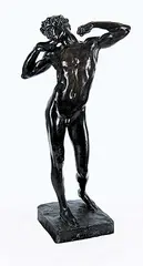 Lord Frederic Leighton, The Sluggard, 1890, bronze sculpture