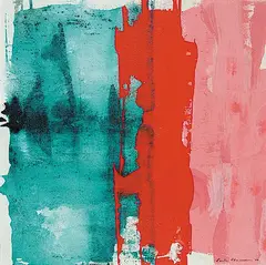Earla M. Alexander, Red Gambit [Disagreement], 1986, acrylic on board