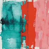 Earla M. Alexander, Red Gambit [Disagreement], 1986, acrylic on board