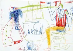 John Hartman, Sinclair, Riel, Dumont, Batouche and the Metis #3/10, 1987, colour etching on paper