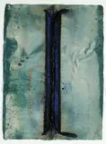Jonathan Forrest, Blue Glow, 1993, acrylic on paper