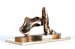 Untitled - Interlocking Forms by Roy Leadbeater, 1970, bronze sculpture, sold Oct 2010