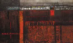 Carl Morris, Untitled - Abstract, 1955, oil on canvas