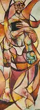 Ronald John Spickett, Untitled - Standing Figures, 1960, oil on wood board