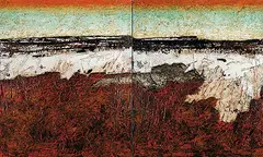 Don Pentz, Ancient Landscape #40, 2004, acrylic on canvas