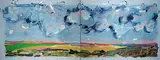 Yolanda Van Dyck, Canadian / Prairie Picnic, mixed media on canvas