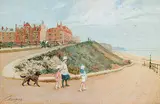 George Parsons Norman, Untitled - On the way to the Beach, watercolour on paper