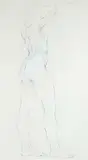 Bruce Pashak, Untitled - Nude, 1991, mixed media on paper