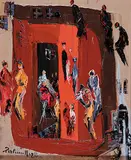 Zoltan Perlmutter, Shalom Alechem, oil on canvas