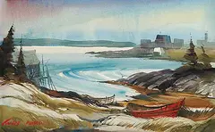 Joseph Douglas Purcell, Untitled - Nova Scotian Beauty, watercolour on paper