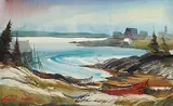 Joseph Douglas Purcell, Untitled - Nova Scotian Beauty, watercolour on paper