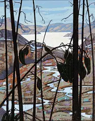 John Revill, Frozen Lake, oil on board