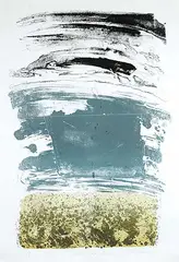 Yolanda Van Dyck, Leaning Ship Island #3/4, colour silkscreen on paper