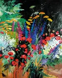 Dorota Wronska, Untitled - Colourful Garden, 2002, acrylic on canvas