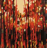 Diana Rae Zasadny, Imagined Forrest, acrylic on canvas