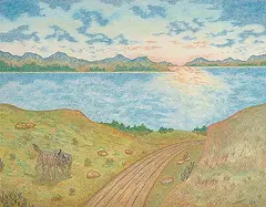 Harvey A. McInnes, Call of the Wild, 1977, coloured pencil on paper
