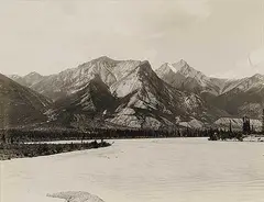 Leonard Juda Frank, Athabaska Valley, Jasper National Park, Alberta, black and white photograph on paper