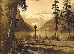 Harry Pollard, Lake Louise, 1900, sepia photograph on paper