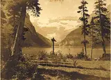 Harry Pollard, Lake Louise, 1900, sepia photograph on paper