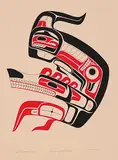 Joe David, Dancer Series IV - Crawling Wolf Dancer #105/195, 1975, colour silkscreen on paper
